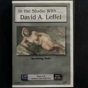 2 DVD Set In The Studio With David Leffel Reclining Nude Nudes Oil Painting Art - Picture 1 of 9