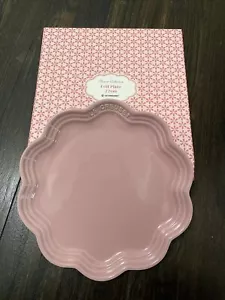 Le Creuset Frill Plate 22cm Satin Pink Stoneware - Picture 1 of 3