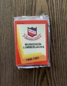 Muskegon Lumberjacks 1990-91 Pro Cards Hockey TEAM Set IHL AHL Brand New Sealed - Picture 1 of 3
