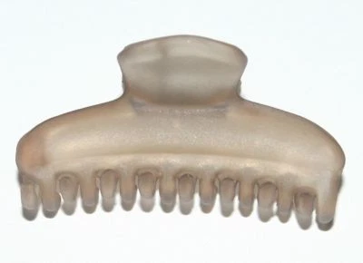 Hair Claw Jaw Clip Clamp Small Miniature Mini Doll Size Print New Made in France - Image 1 of 4