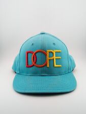 Dope Embroidered Streetwear Adjustable Snapback Hat Cap Mens Unisex Turquoise 