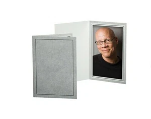 Party 4X6 LIGHT GRAY PICTURE FRAME (100 PACK) 4X6" TAP FOLDER FRAME - PF-20 Card - Picture 1 of 3