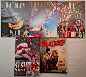 Lot of 5 Oversized Graphic Novels, Batman, Superman, JLA, Elektra & Blacksad - Picture 1 of 5