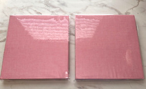 Pink Unbranded Bound Photo Size 8" x 10" Albums (Set of 2) NEW