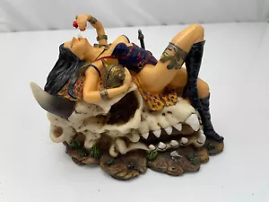 1996 Mitos y Leyendas Guardián de la Espada Escultura Figura Calavera Dama Arte - Imagen 1 de 16