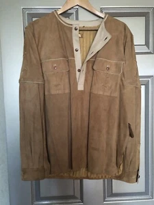 Vintage Authentic House Of Bijan Suede Top Men’s - Picture 1 of 4