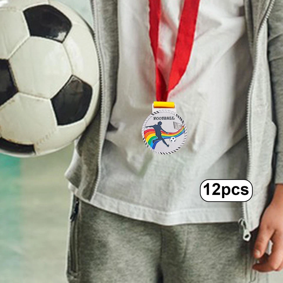 12Pcs Soccer Medals for Awards Team Gifts Winner Medals for Spelling Bees - Image 1 of 1