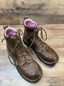 Justin Women's Gypsy 6" Katrina WP Lace-Up Work Boot Steel Toe GY985 9B - Picture 1 of 9