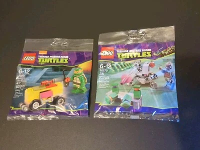 LEGO TMNT 30271 Mikey's Mini Shellraiser & 30270 Kraang Laser Both MIP NEW - Image 1 of 3