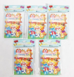 Lot of 5 Packs Child's Kids Birthday Party Invitations 40 Total Baby Animals  - Picture 1 of 2