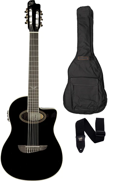 GUITARE NYLON CUTAWAY ELECTRO ACOUSTIQUE EKO NXT-N100CWE-BLK BLACK - STOCK B