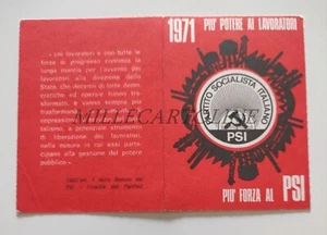 PSI - Tessera di Partito 1971 - Picture 1 of 2