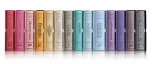 WS Game Company Set of 14 Vintage Bookshelf Linen Book Board Game Collection New - Picture 1 of 8