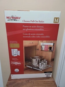 Rev-A-Shelf 22" Deep Cabinet Pull Out Wire Chrome Basket Organizer 224083 - Picture 1 of 10
