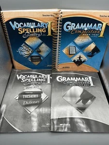 Abeka Grammar & Composition I Vocabulary Poetry Teacher Key 6th Edition Lot - Picture 1 of 3