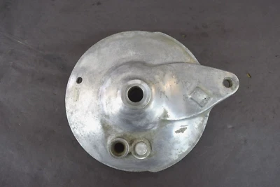 YAMAHA 1974 TX650 1975 1977 XS650 REAR WHEEL HUB DRUM BRAKE SHOE PANEL PLATE - Image 1 of 4