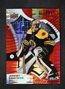 2021-22 UD Allure Base Red Rainbow - Rookies #146 Jeremy Swayman - Boston Bruins