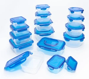 LockNLock Nesting Food Storage Container Set 16pc w/ Lids ROYAL BLUE - Picture 1 of 1
