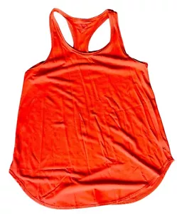 Danskin Now Tank Top Women's Size Small S Orange Athletic Sleeveless Polyester - Picture 1 of 12