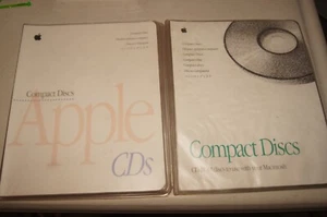 (2) Apple Macintosh Mac Computer CD-ROM CD Holder Booklet Folders Vintage 1990s - Picture 1 of 7