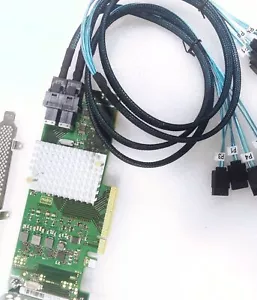Fujitsu 9300-8I IT Mode FW: LSI SAS3008 12GB HBA Card IT Mode+2* SFF-8643 Cable - Picture 1 of 4