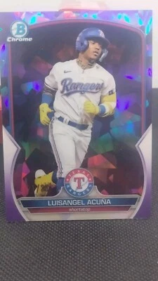 Luisangel Acuna /25 Purple Sapphire 2023 Rangers - Image 1 of 4