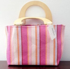 NEIMAN MARCUS PINK SHADES Handbag Tote Purse Vacation Beach w Tag - Picture 1 of 6
