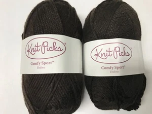 Lot of 2 Knit Picks Comfy Sport yarn. Cotton/Acrylic. FEDORA. Lot 18. - Picture 1 of 5