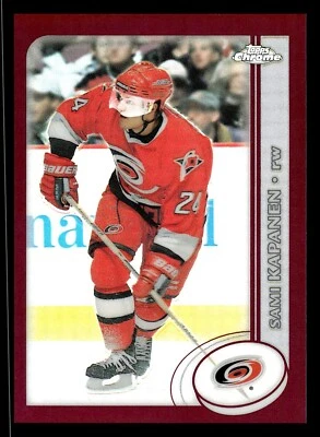 2002 Topps Chrome Refractor #46 Sami Kapanen Hurricanes - Image 1 of 2