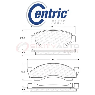Centric Posi Quiet Disc Brake Pads w Shims for 1975-1985 Ford F-250 4.9L sr Foto 1 de 4