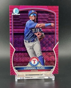 Luisangel Acuña - 2023 Bowman Chrome #BCP-230 | Fuchsia Pink Vapor Wave /199 - Picture 1 of 2