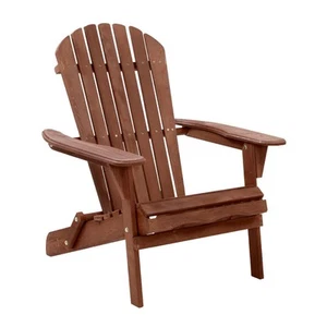 Gardeon Outdoor Furniture Beach Chair Wooden Adirondack Patio Lounge Garden - Picture 1 of 12