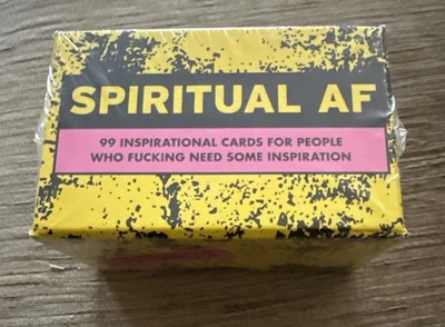 SPIRITUAL AF Inspirational Cards Knock Knock Stuff Set 99 Cards NEW Sealed - Image 1 of 4
