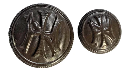 HBCU ~ HAMPTON NORMAL INSTITUTE ROTC CADET UNIFORM COAT & CUFF BUTTONS c1919 NOS - Image 1 of 4