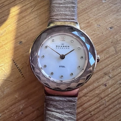 Reloj Skagen Dinamarca Leonora Damas Esfera Cristal Sin Probar o Repuestos o Reparación Foto 1 de 4