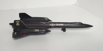 Avión de combate Blackbird de la Fuerza Aérea de los Estados Unidos ERTL 10,5" modelo fundido a presión usado Foto 1 de 4