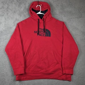 Sudadera con Capucha The North Face Para Hombre XXL Roja Negra Logo Grande Media Cúpula Pullover con Capucha - Imagen 1 de 10