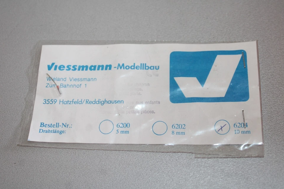 Lámpara incandescente transparente Viessmann 6204, calibre 10 mm H0 en caja Foto 1 de 1