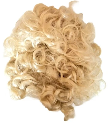 Peluca de Halloween.  Rubio rizado. Hombre o mujer. Muy limpio. Sin etiquetas.  Foto 1 de 2