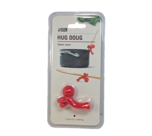 Hug Doug Spoon Saver Holder Rest Lid Lifter Red Kitchen Gadget Novelty SEALED - Picture 1 of 5