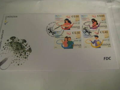 2021 Kosovo MNH First Day Cover on Vaccinate - Save lives during pandemic - Image 1 of 4