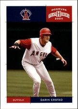 2004 Donruss Team Heroes Anaheim Angels Baseball Card #8 Darin Erstad