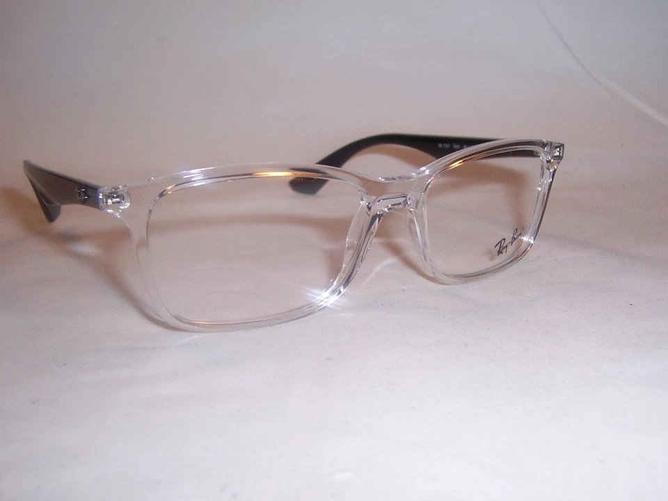 Ray-Ban RX7047 Transparent Black 56-17-145 Square Full Rim Eyeglasses Frames