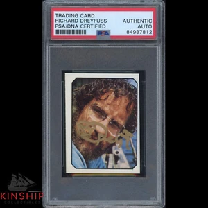 Richard Dreyfuss signed 1976 Fans Rookie Card PSA DNA Slabbed Jaws Auto C2975 - Picture 1 of 2