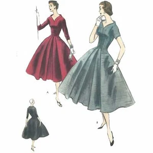 1950s Pattern, Vogue Design Flared Dress - Bust=32” (81cm) - Picture 1 of 1