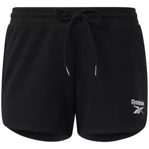 Reebok Plus Size Active Identity French Terry Shorts Women's 1X/16W Black - Picture 1 of 15