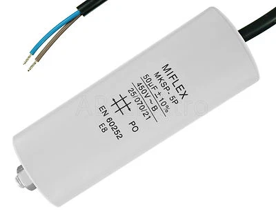 MIFLEX 50µF Motorkondensator Betriebskondensator Anlaufkondensator Kondensator 50uF Lei