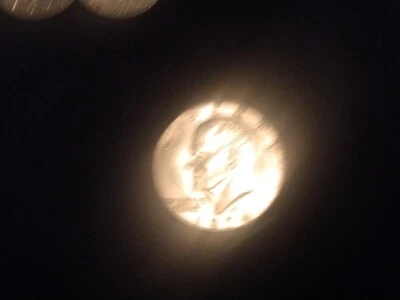 1974-D Eisenhower Dollar Error Filled In D Error Dble Strike And Off Center - Image 1 of 4