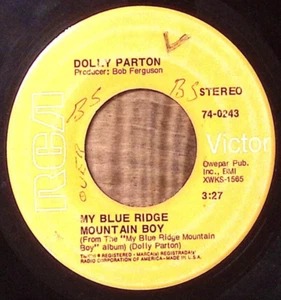 DOLLY PARTON 'TIL DEATH DO US PART/MY BLUE RIDGE MOUNTAIN BOY VINYL 45 54-165 - Picture 1 of 3