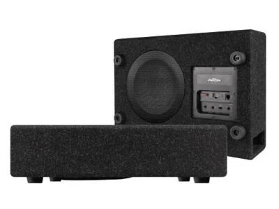 AXTON ATB120A flacher Bassreflex Aktiv Subwoofer Bassbox 100 Watt RMS Verstärker - Bild 1 von 4